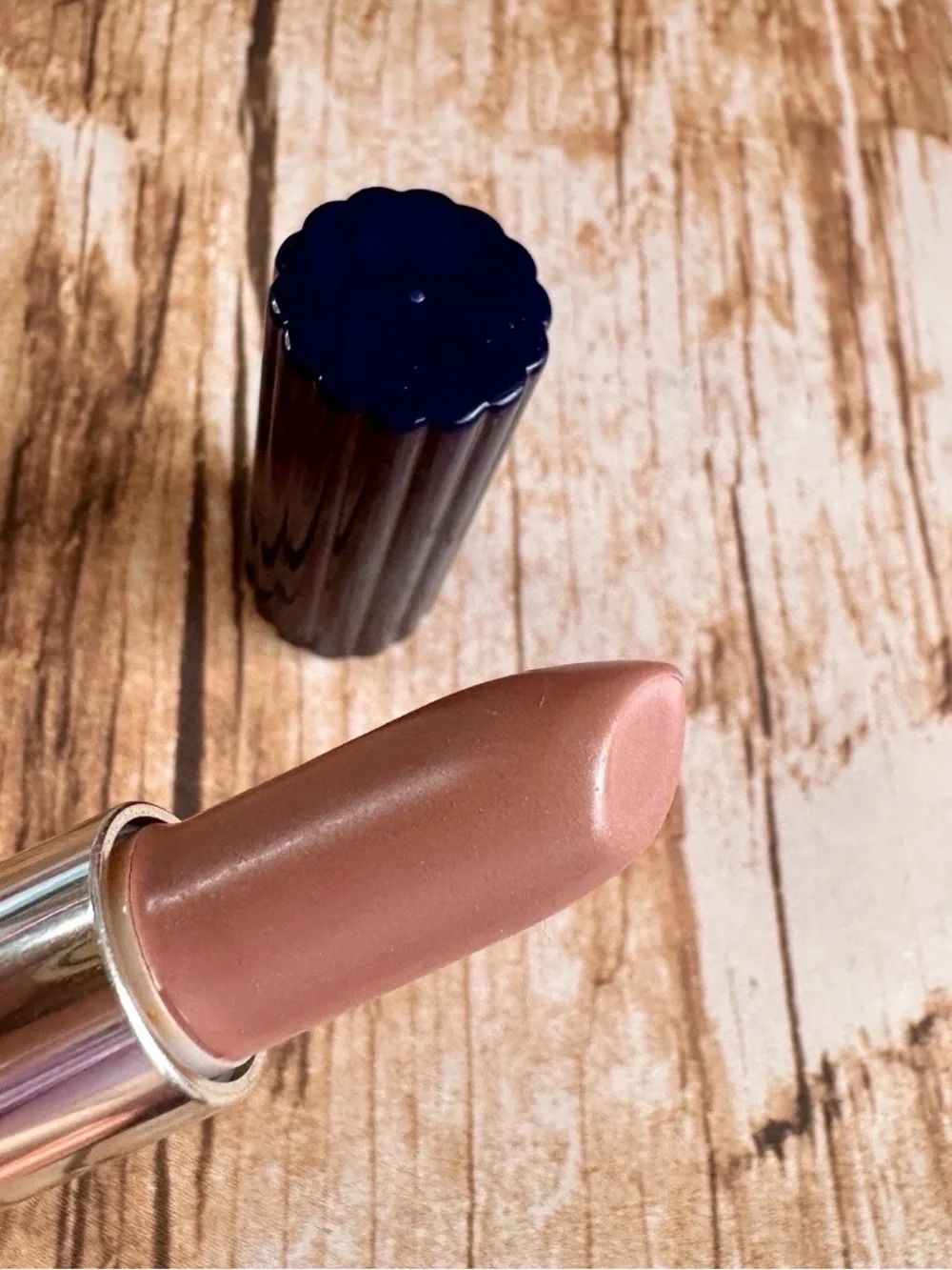 Estee Lauder MOCHA PINK Lipstick (Full Size) navy tube retired
